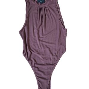 Michael Costello Purple Bodysuit One Piece